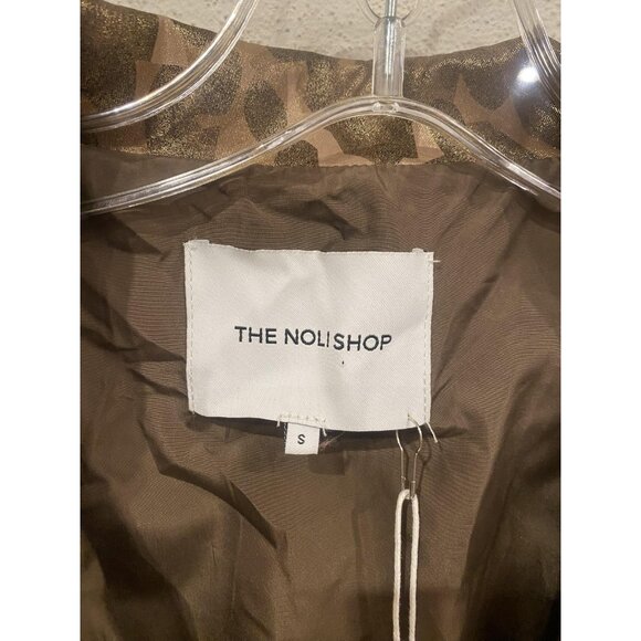 The Noli Shop Jacket Womens Small Leopard Metallic Cargo Animal Print NSRW240242 - Picture 3 of 5